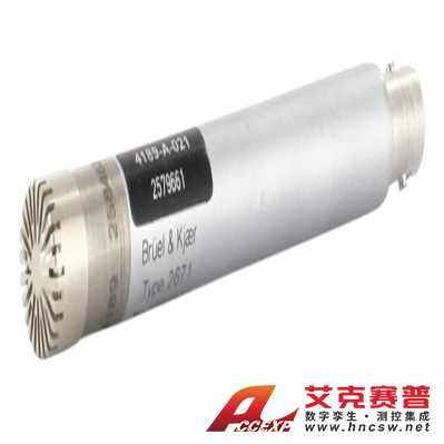 4189-A-021 型  配有 2671 型前置放大器的 ? 英寸自由場傳聲器（20赫茲到20千赫，預極化）