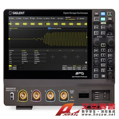 鼎陽SIGLENT SDS2204X HD 高分辨率示波器 200 MHz帶寬 4通道