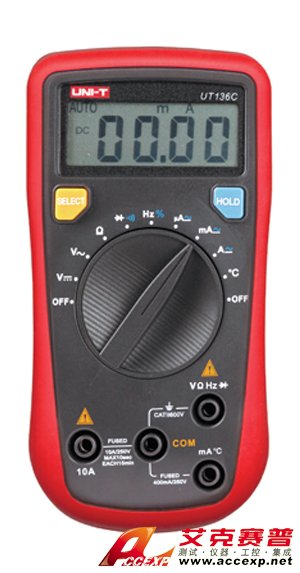 UNI-T UT136C 自動(dòng)量程數(shù)字萬(wàn)用表 圖片