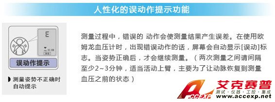 人性化的誤動作提示功能 人性化的誤動作提示功能