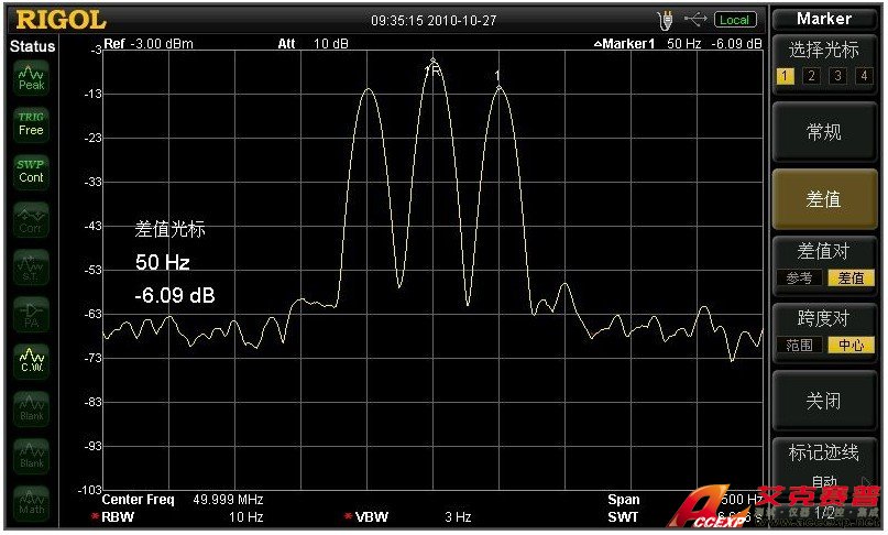RIGOL DSA1020 頻譜儀