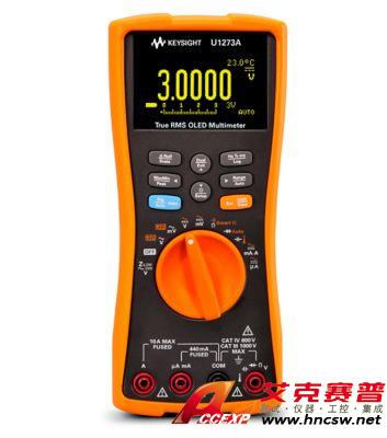 keysight是德 U1273A 手持式數字萬用表，4位半，IP54，OLED 顯